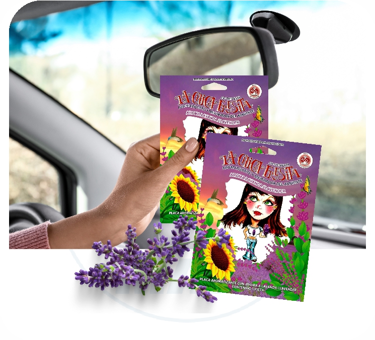 AMBIENTADOR CHICA FRESITA PLACA A - (AROMA LAVANDA)