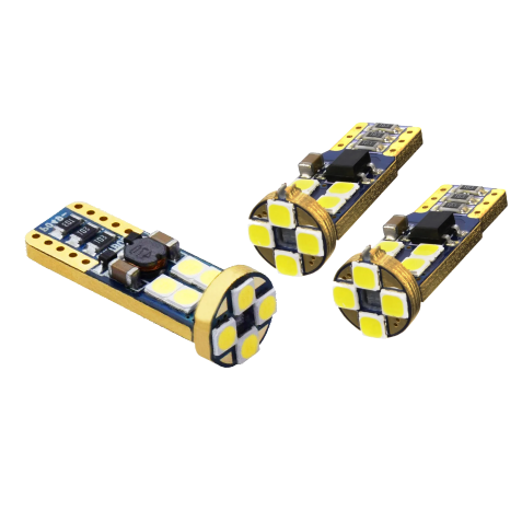 T10 PLANO 3030 12 LED CAN-BUS 12-60V BLANCO
