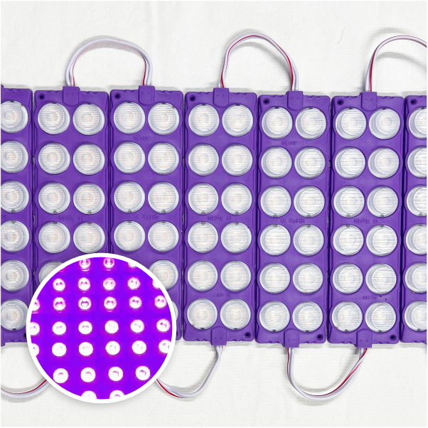 MODULO 12LED 13CM 12 WATTS 12V DC MORADO
