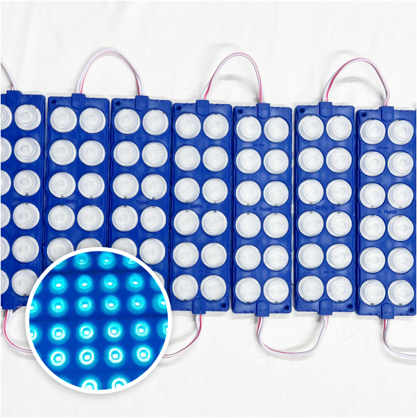 MODULO 12LED 13CM 12 WATTS 12V DC AZUL HIELO
