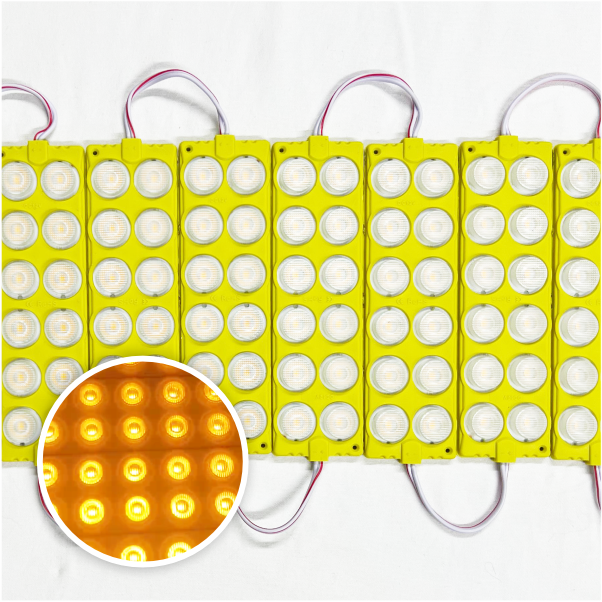 MODULO 12LED 13CM 12 WATTS 24V DC AMARILLO