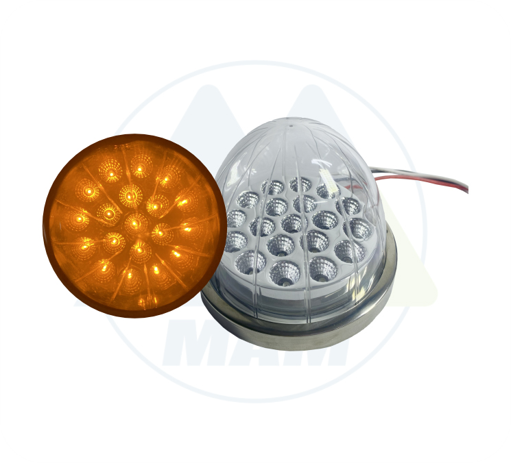 LUZ WATERMELON DE PLASTICO TRANSPARENTE AMARILLO DC 12-24V
