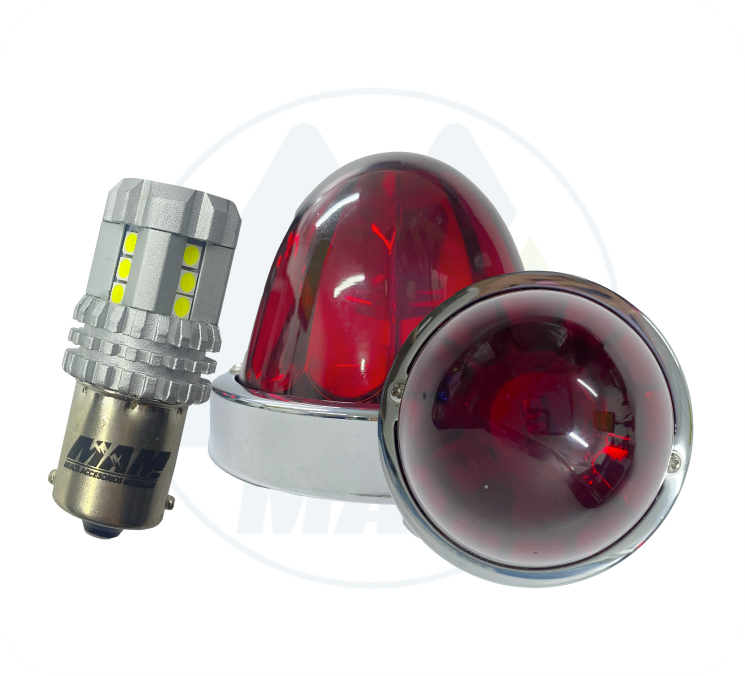 LUZ WATERMELON DE VIDRIO ROJO DC 12-24V