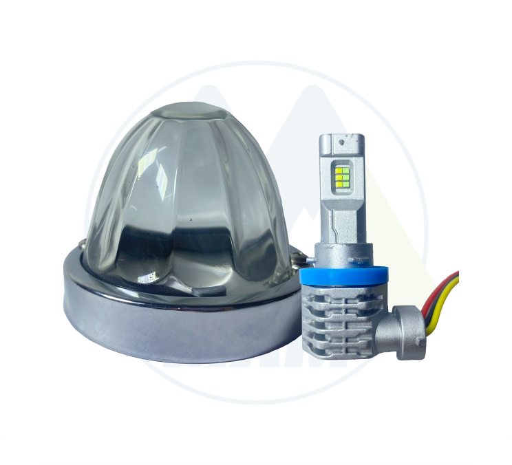 LUZ WATERMELON DE VIDRIO TRANSPARENTE BLANCO ALTA POTENCIA DC 12-24V 2A