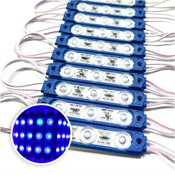MODULO 3LED ALTA POTENCIA 6.5CM 5.4 WATTS AZUL 24V DC