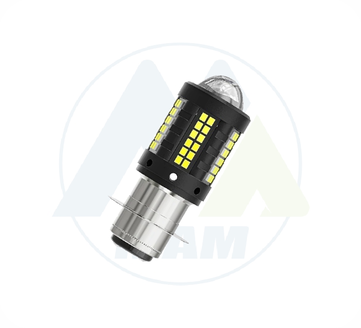 BOMBILLO LED P15D PARA MOTO 30SMD LUPA BLANCO ACDC 12-80V