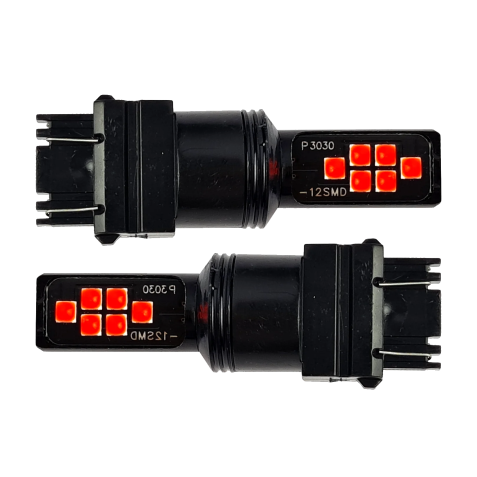 3157 12LED CAN-BUS ROJO FLASH 12-80V