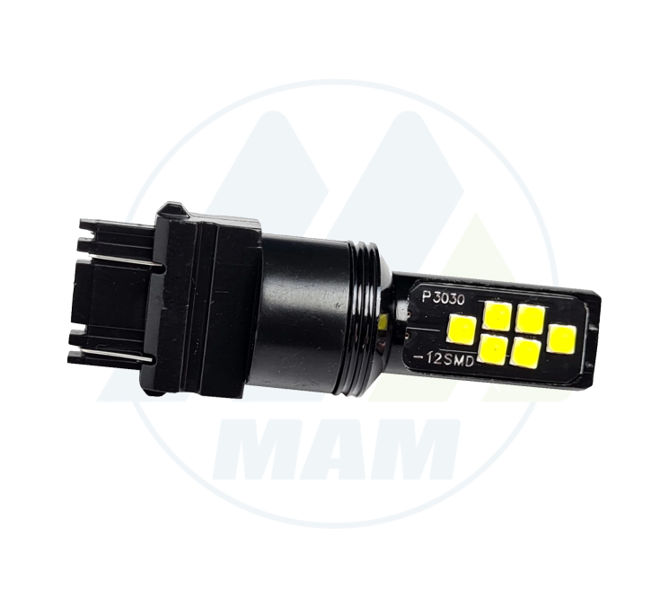 3157 12LED CAN-BUS BLANCO FLASH 12-80V