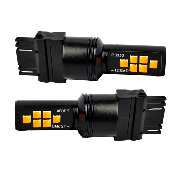 3157 12LED CAN-BUS AMARILLO FIJO 12-80V