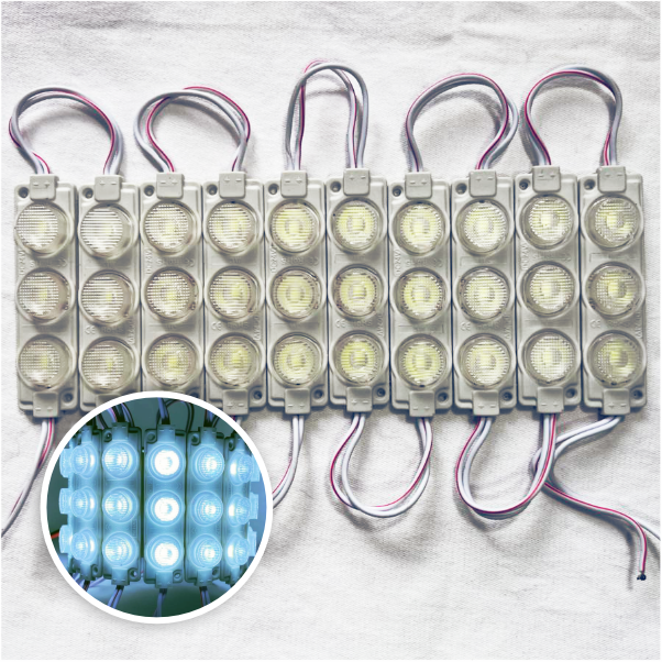 MODULO 3LED 7CM 3 WATTS 12V DC BLANCO CALIDO