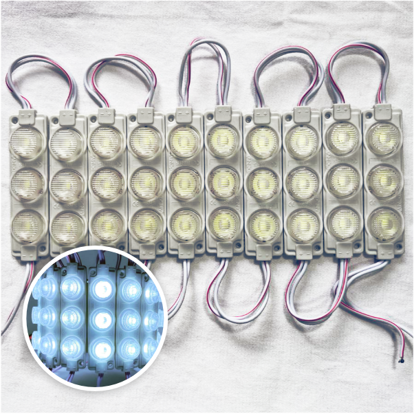 MODULO 3LED 7CM 3 WATTS 24V DC BLANCO