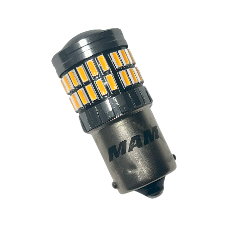54 LED 4014 S25 CAN-BUS 1141 AMARILLO FLASH 12-80V