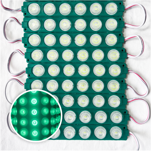 MODULO 6LED 13CM 6 WATTS 12V DC TURQUESA