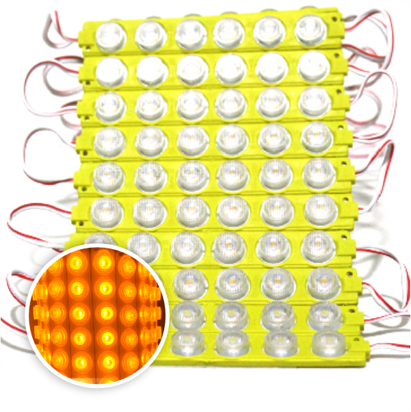 MODULO 6LED 13CM 6 WATTS 24V DC AMARILLO