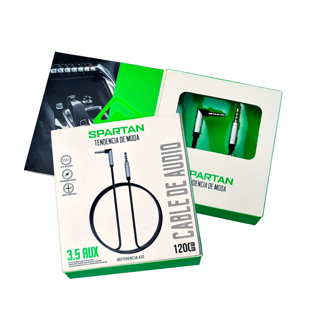 CABLE AUXILIAR 1X1 PUNTA EN L (NEGRO-BLANCO-GRIS)