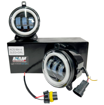 EXPLORADORA INCRUSTRAR REDONDA 3 LED OJO DE ANGEL ALTA Y BAJA BLANCOAMARILLO 30W 9-36V