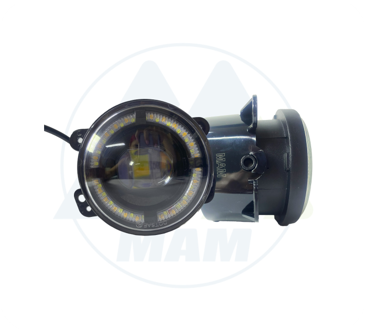 EXPLORADORA REDONDA 2LED INCRUSTAR BLANCOAMARILLO ALTABAJA + OJO DE ANGEL 9-36V 60W