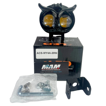 EXPLORADORA BUHO 2LED BLANCOAMARILLO ALTABAJA + LUPA 9-36V 20W