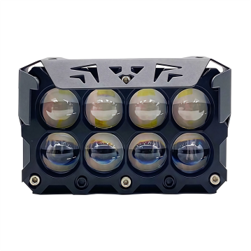 BARRA 8 LED TIPO ORIGINAL FIJO + FLASH BLANCOAMARILLO 160W 9-80V CON VENTILADOR