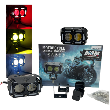 BARRA 2 LED TIPO ORIGINAL OJO DE ANGEL + OJO DE DIABLO BLANCOAMARILLOROJOAZUL 9-80V CON VENTILADOR