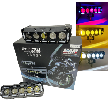 BARRA 5 LED TIPO ORIGINAL OJO DE ANGEL + OJO DE DIABLO BLANCOAMARILLOROJOAZUL 9-80V CON VENTILADOR