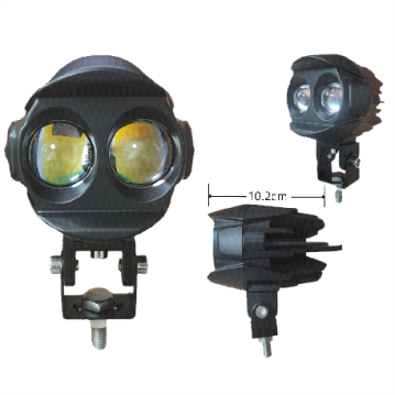 EXPLORADORA ROBOT ALUMINIO 2 LED BLANCO BLANCOAMARILLO 20W 9-80V 62*64*80MM