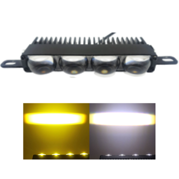 BARRA LASER PARA PARRILLA 4 LUPA BLANCOAMARILLO 9-80V CON BALASTRA