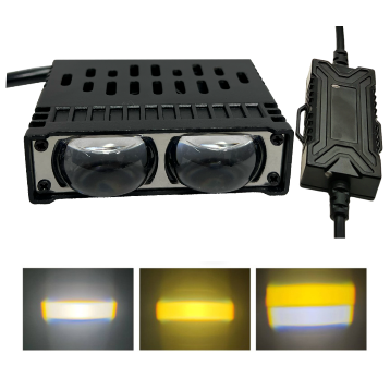 BARRA LASER PARA PARRILLA 2 LUPA CON VENTILADOR BLANCOAMARILLO 9-80V CON BALASTRA