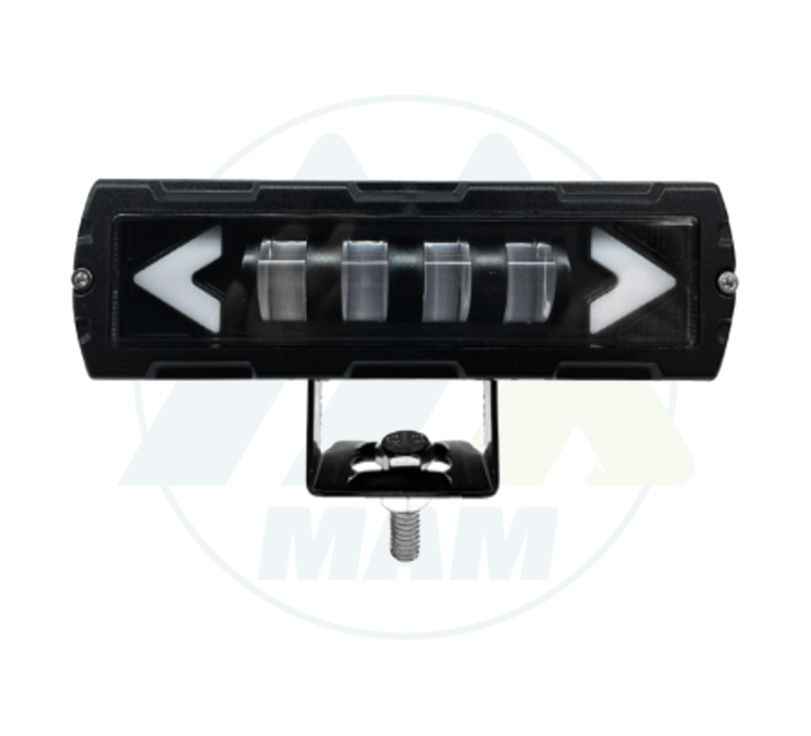 EXPLORADORA BARRA 6LED BLANCOAMARILLO + OJO DE ANGEL 9-36V 40W