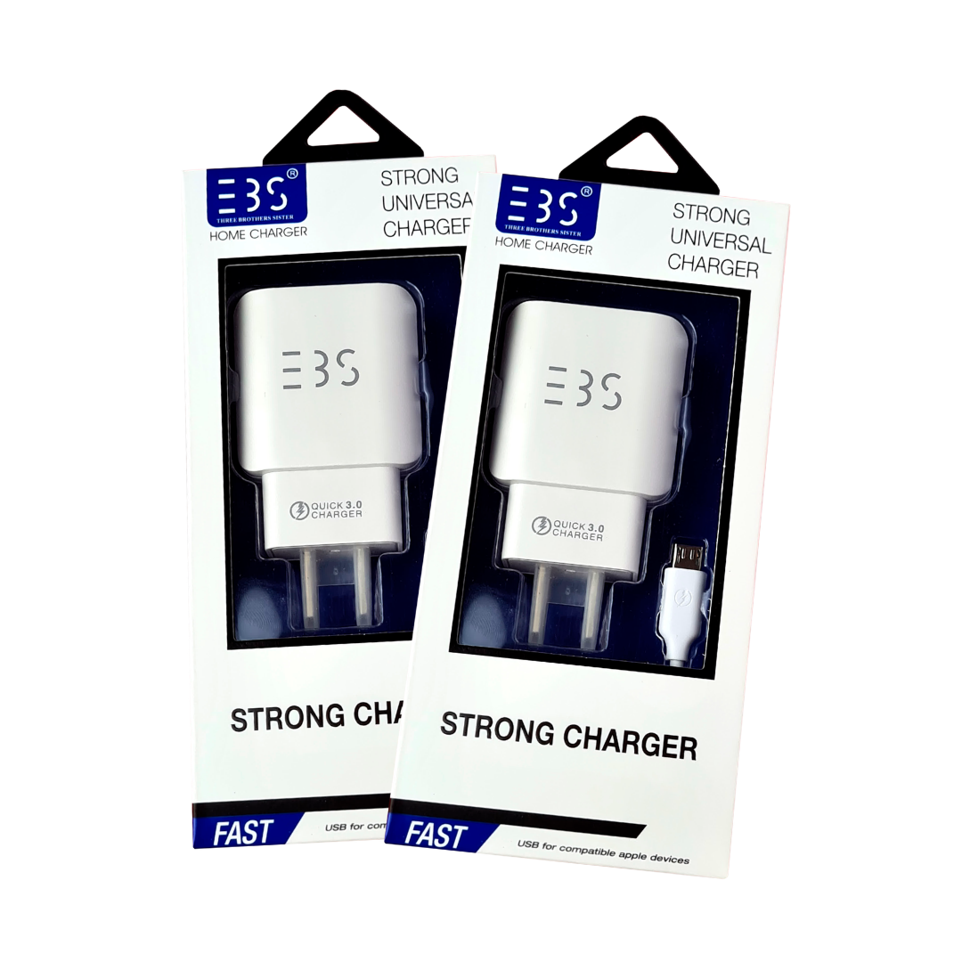 CARGADOR DE PARED QUICK CHARGER EBS - TIPO C