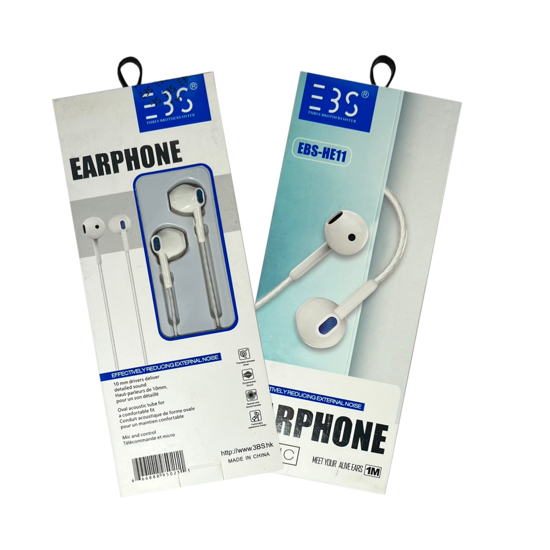 AURICULARES MANOS LIBRES EBS CABLE TRENZADO