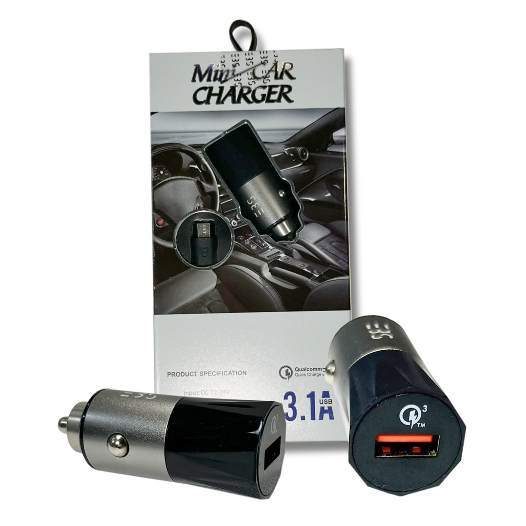 CARGADOR EBSMETAL USB DOBLE DE CARRO 15W