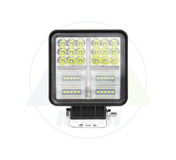 EXPLORADORA CUADRADA 45LED DUAL BLANCO-AMARILLO 9-30V 45W