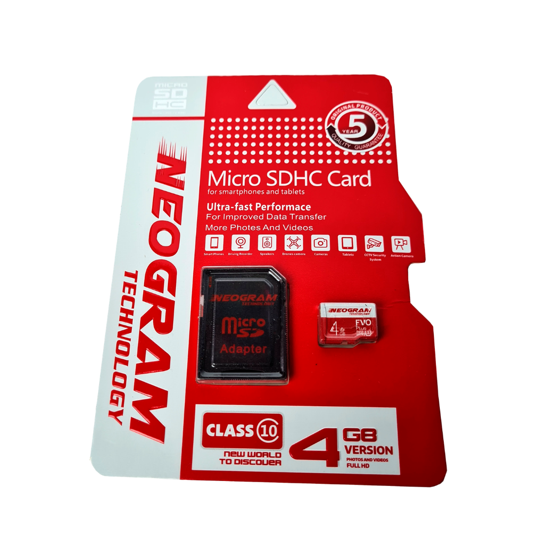 MEMORIA MICRO-SD 4 GIGABYTES