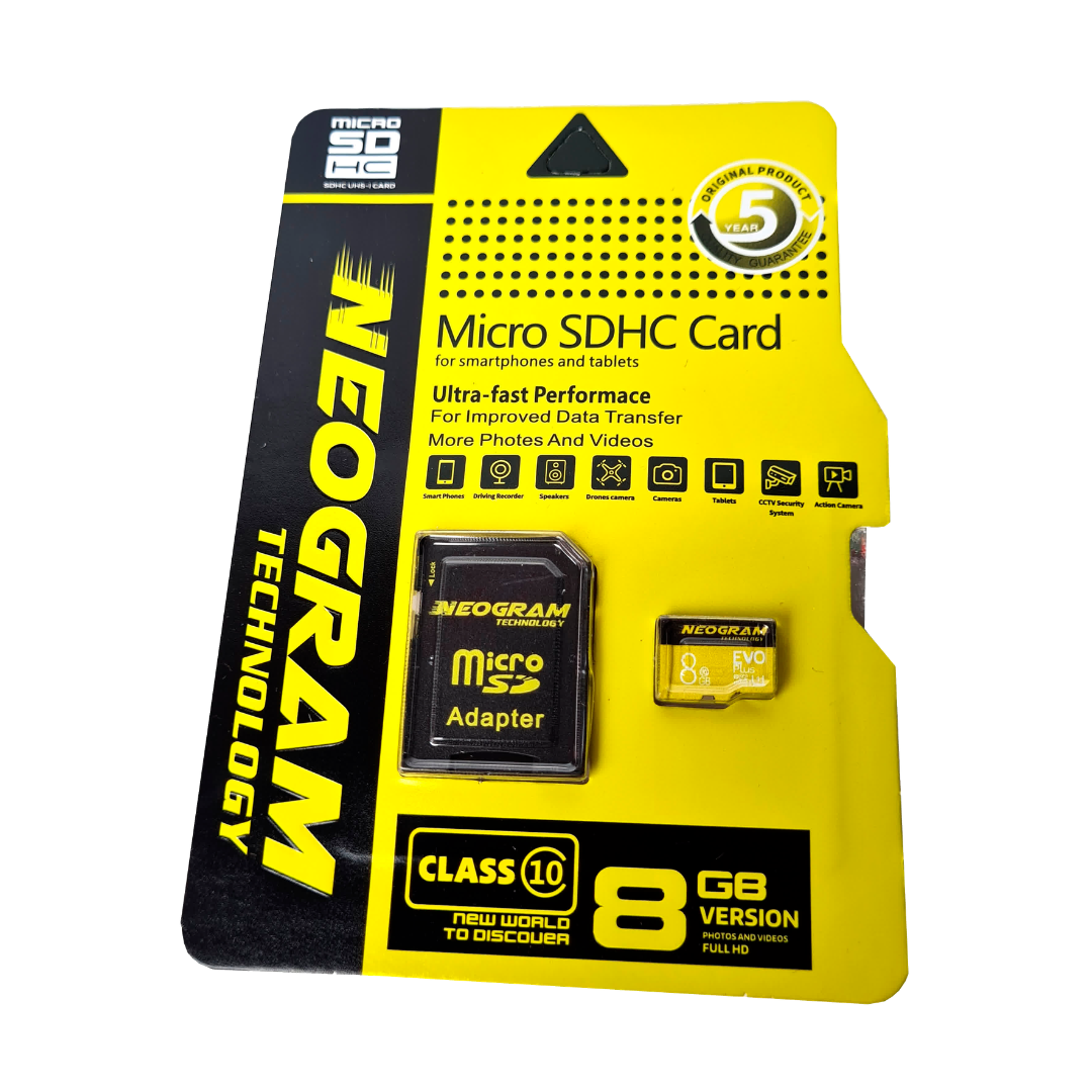 MEMORIA MICRO-SD 8 GIGABYTES