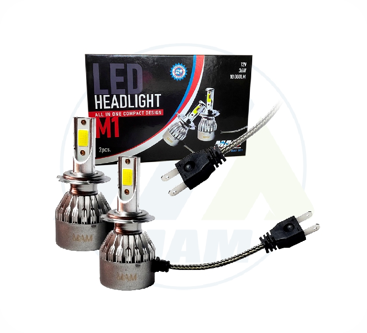 BOMBILLO M1 BLANCO 12V 36W 10.000LM H7